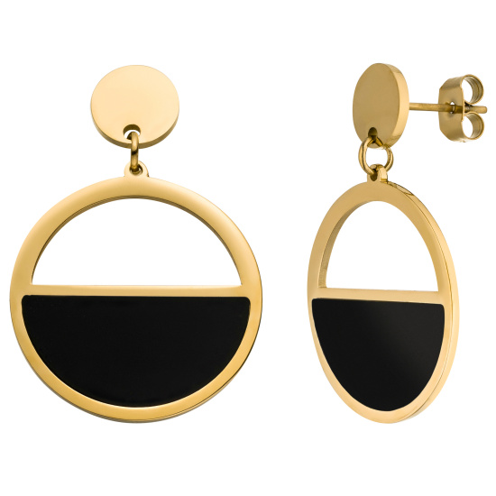 Ohrhänger aus Edelstahl goldfarben beschichtet