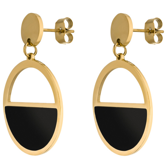 Ohrhänger aus Edelstahl goldfarben beschichtet