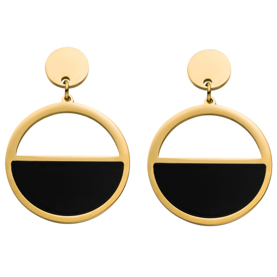 Ohrhänger aus Edelstahl goldfarben beschichtet