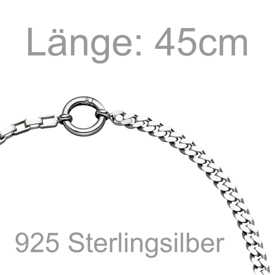 Collier Halskette 925 Sterling Silber 45 cm