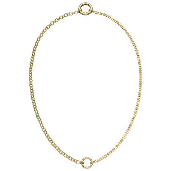 Collier Halskette 925 Sterling Silber vergoldet 43 cm