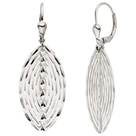 Ohrhänger 925 Sterling Silber diamantiert Ohrringe Boutons Silberohrringe