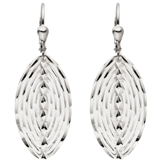 Ohrhänger 925 Sterling Silber diamantiert Ohrringe Boutons Silberohrringe