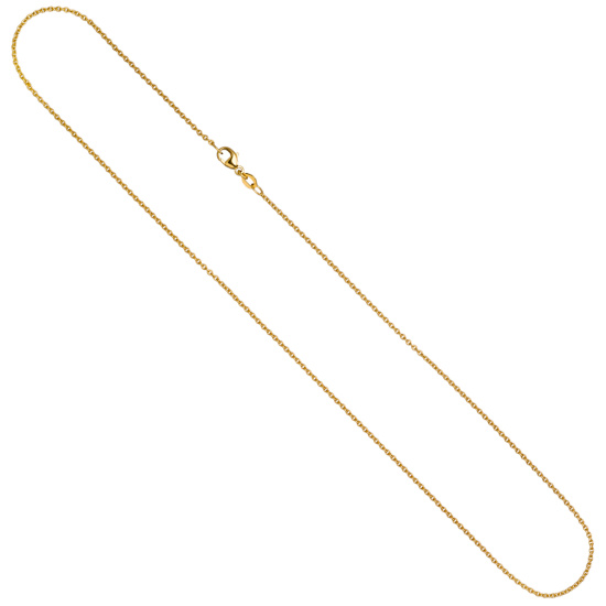 Rund-Ankerkette 750 Gold Gelbgold 1,5 mm 45 cm Kette Halskette Goldkette