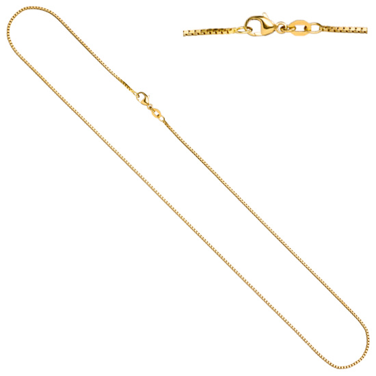 Venezianerkette 750 Gold Gelbgold 1,2 mm 45 cm Kette Halskette Goldkette