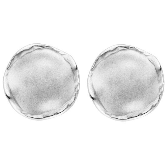 Ohrstecker 925 Sterling Silber mattiert Ohrringe