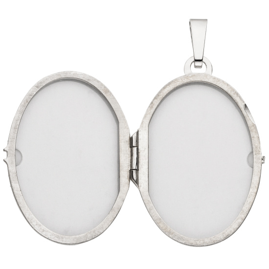 Medaillon Löwe oval 925 Sterling Silber