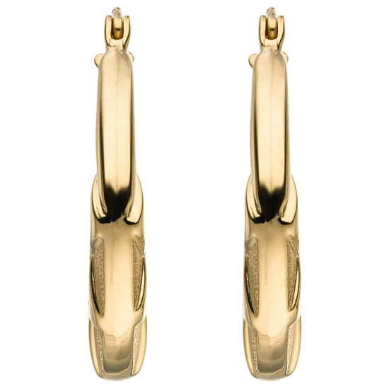 Creolen 375 Gold Gelbgold Ohrringe