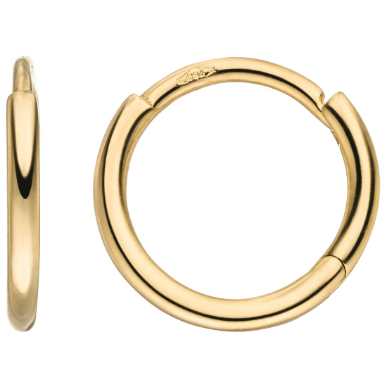 Creolen 750 Gold Gelbgold Ohrringe