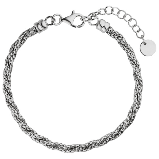 Armband verschlungen 925 Sterling Silber 20 cm Silberarmband