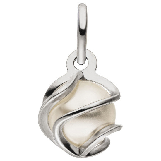 Anhänger 925 Sterling Silber mit synthetischer Perle