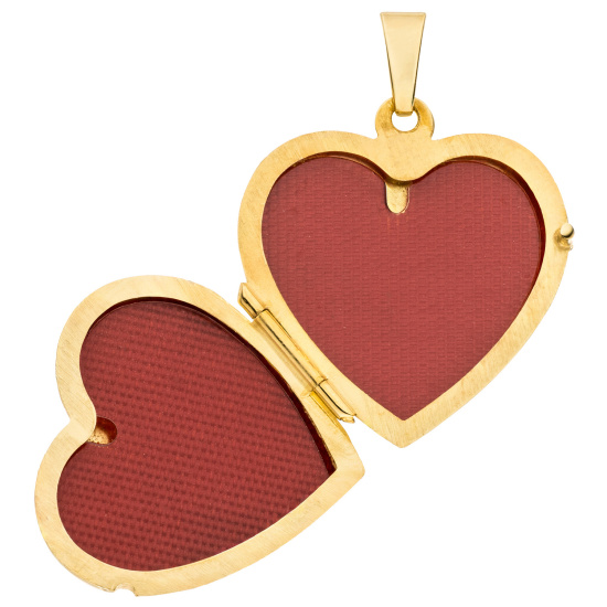 Medaillon Herz 333 Gold Gelbgold Herzanhänger