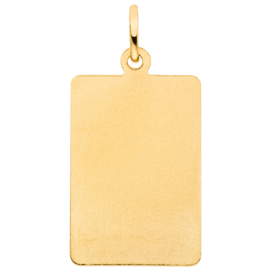 Anhänger Sternzeichen Zwilling eckig 333 Gold Gelbgold matt