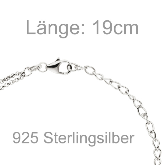 Armband 925 Sterling Silber 19 cm