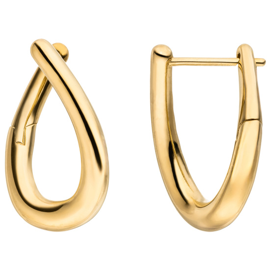 Creolen 333 Gold Gelbgold Ohrringe Goldcreolen Goldohrringe