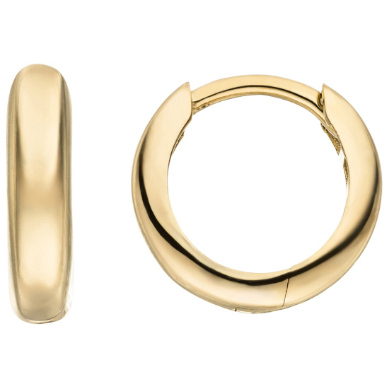 Creolen 333 Gold Gelbgold Ohrringe Goldcreolen Goldohrringe