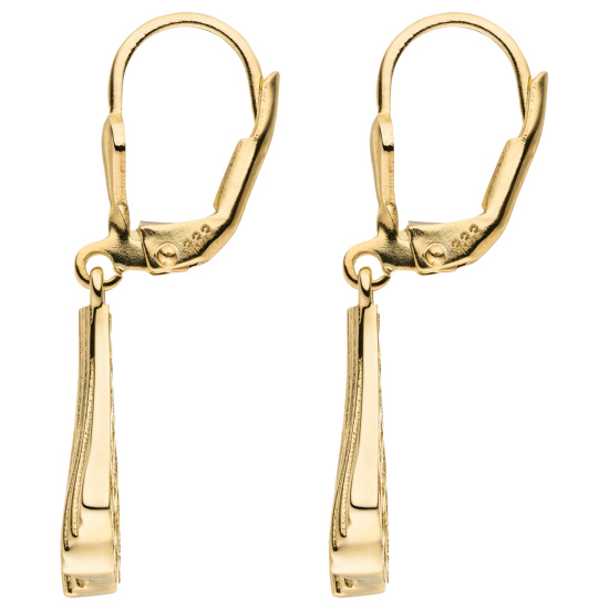 Ohrhänger 333 Gold Gelbgold Ohrringe Boutons Goldohrringe