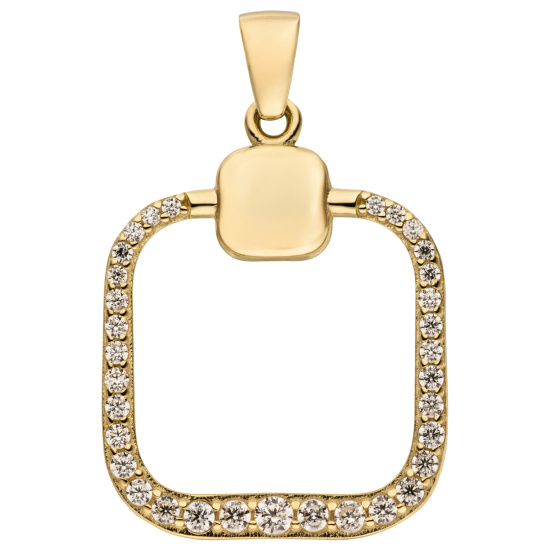 Anhänger 333 Gold Gelbgold 33 Zirkonia Goldanhänger