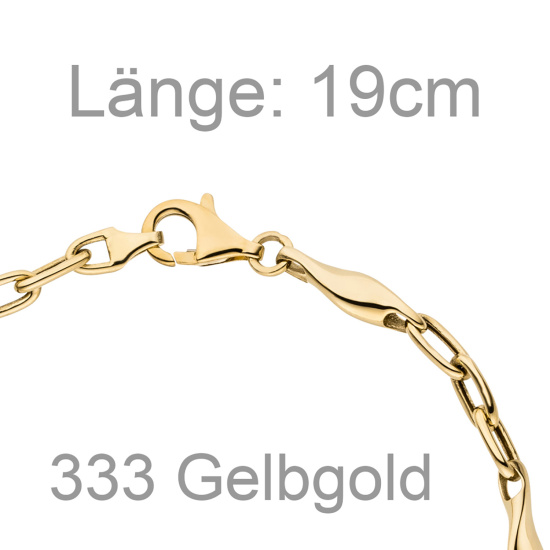 Armband 333 Gold Gelbgold 19 cm Goldarmband