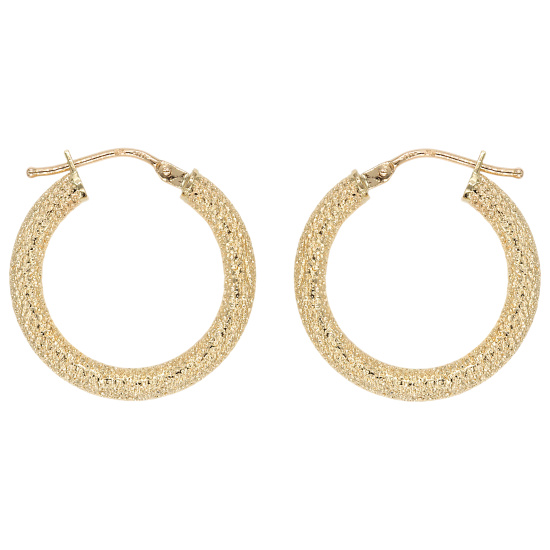 Creolen 585 Gold Gelbgold Ohrringe Goldcreolen Goldohrringe
