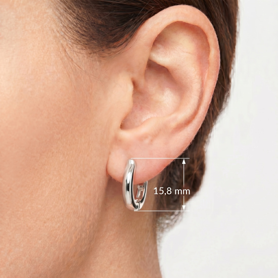 Creolen 925 Sterling Silber Ohrringe