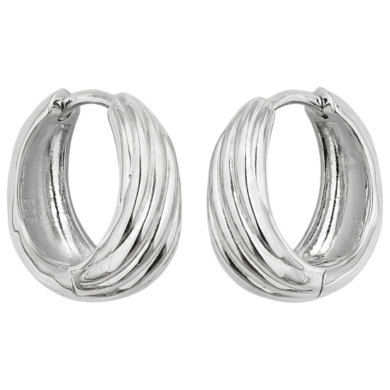 Creolen 925 Sterling Silber Ohrringe