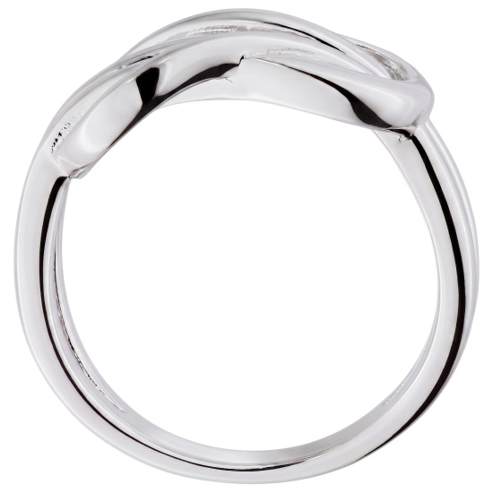 Damen Ring Schlaufe 925 Sterling Silber Silberring