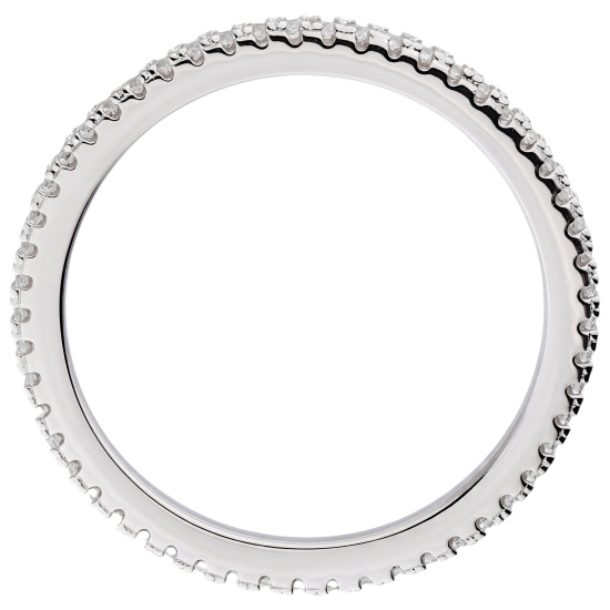 Damen Ring 925 Sterling Silber ca. 49 Zirkonia rundum Silberring