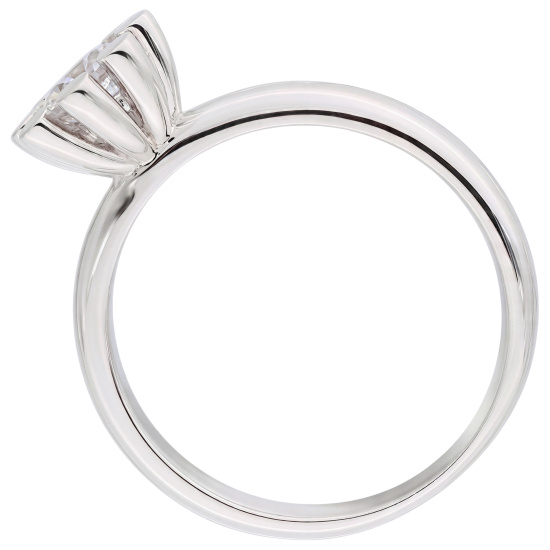 Damen Ring 925 Sterling Silber 1 Zirkonia Silberring