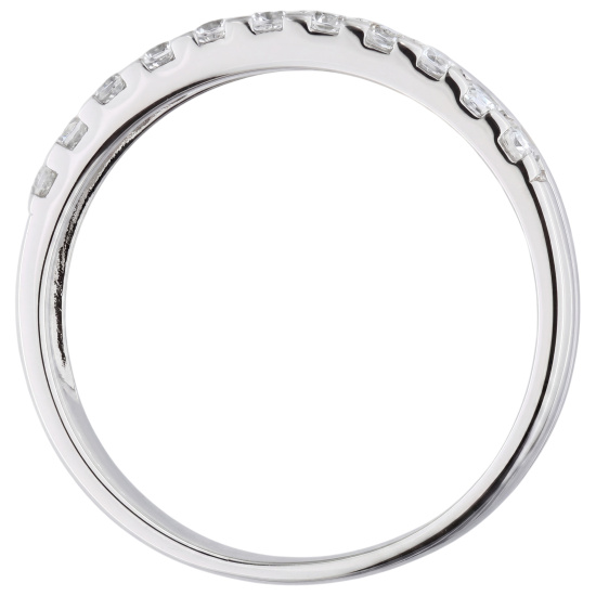 Damen Ring 925 Sterling Silber 11 Zirkonia Silberring