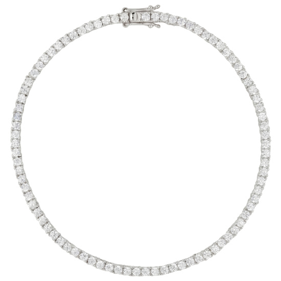 Armband Tennisarmband 925 Sterling Silber 84 Zirkonia 19 cm