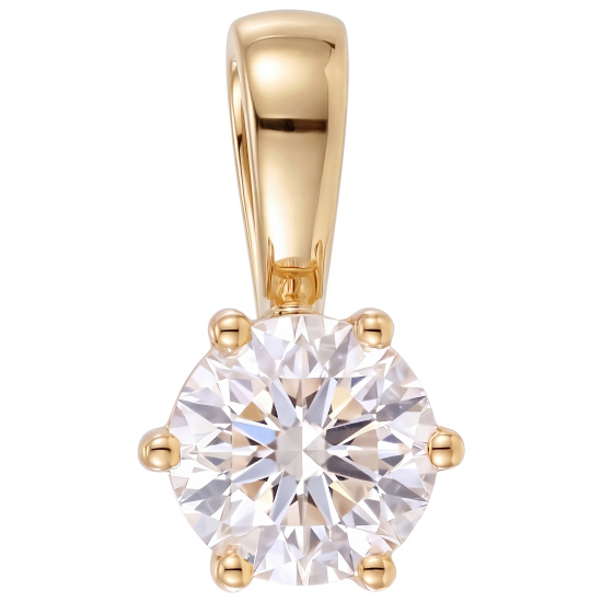 Anhänger Solitär 333 Gelbgold 1 Lab-Grown-Diamant Brillant 0,50 ct