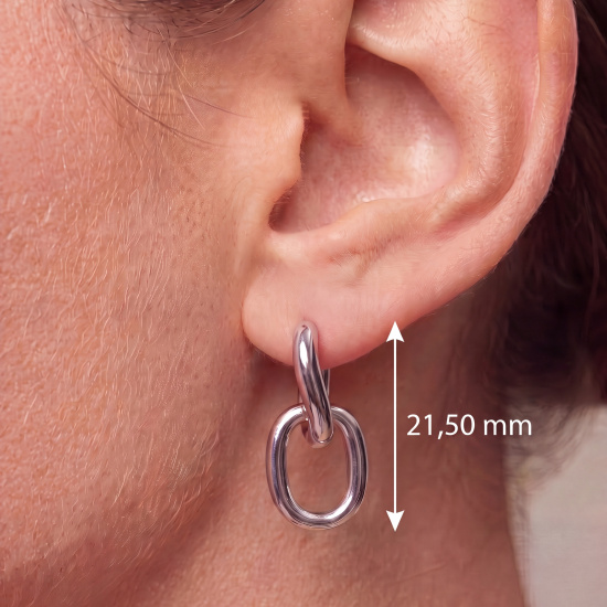 Creolen 925 Sterling Silber Silberohrringe