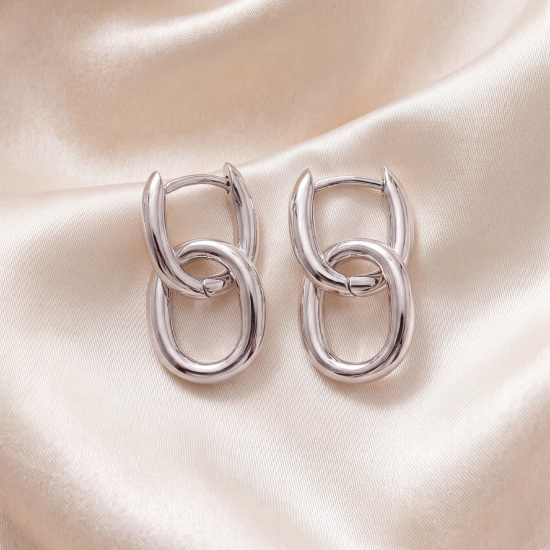 Creolen 925 Sterling Silber Silberohrringe