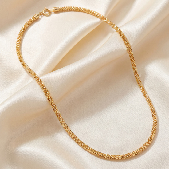 Collier Himbeerkette 925 Sterling Silber vergoldet diamantiert 45 cm