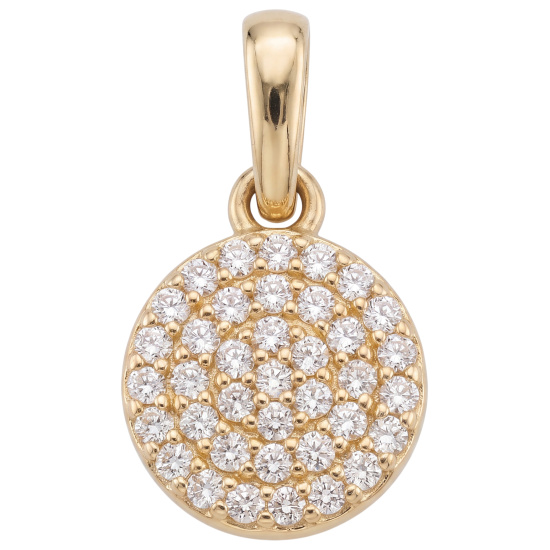 Anhänger 333 Gold Gelbgold 38 Zirkonia Goldanhänger