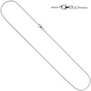 Schlangenkette 925 Sterling Silber 1,3 mm 45 cm Halskette Kette Silberkette Karabiner