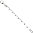 Verlängerungskette 925 Sterling Silber 7 cm Karabiner Kettenverlängerung