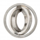 Anhänger 950 Platin matt mattiert Platinanhänger
