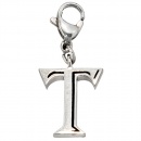 Einhänger Charm Buchstabe T Edelstahl
