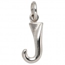 Anhänger Buchstabe J 925 Sterling Silber matt Buchstabenanhänger