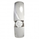 Anhänger 585 Gold Weißgold 1 Diamant Brillant 0,10ct. Weißgoldanhänger