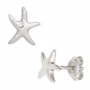 Ohrstecker Seestern 925 Sterling Silber rhodiniert Ohrringe