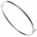 Armreif Armband oval 585 Gold Weißgold Goldarmreif Steckverschluss