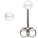 Ohrstecker 925 Sterling Silber 2 Süßwasser Perlen Ohrringe Perlenohrstecker