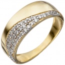 Damen Ring 333 Gold Gelbgold mit Zirkonia Goldring
