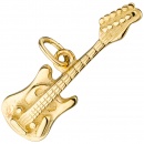 Anhänger Gitarre 925 Sterling Silber gold vergoldet