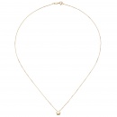 Collier Halskette mit Anhänger Stern 375 Gold Gelbgold 42 cm Kette