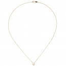 Collier Halskette mit Anhänger Schmetterling 375 Gold Gelbgold 42 cm