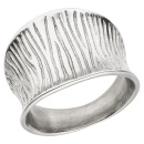 Damen Ring Edelstahl breit